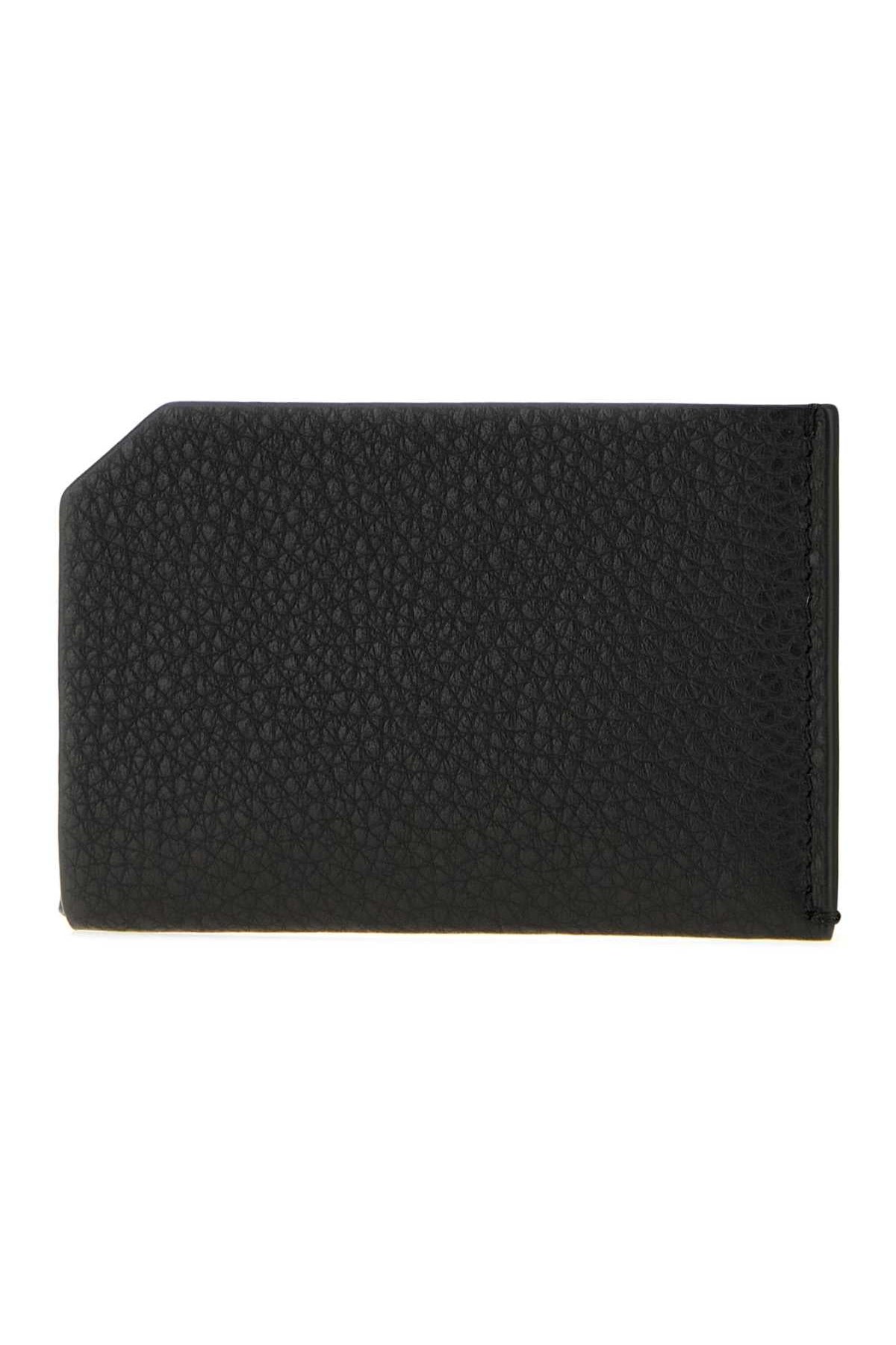 The Row Wallet Card Wallet — Black, view 2