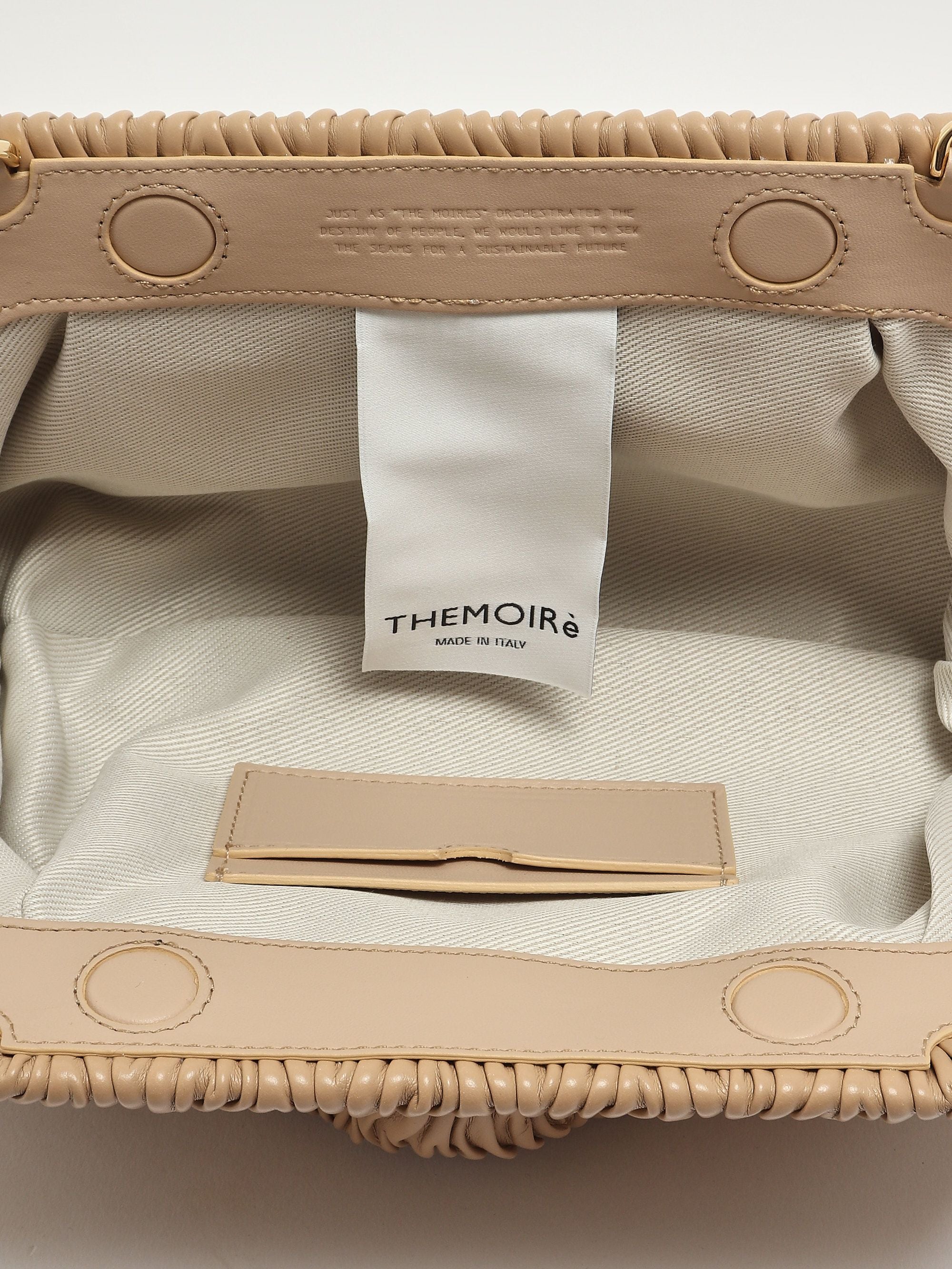 Themoirè Bios Baguette Clutch — Beige, view 4