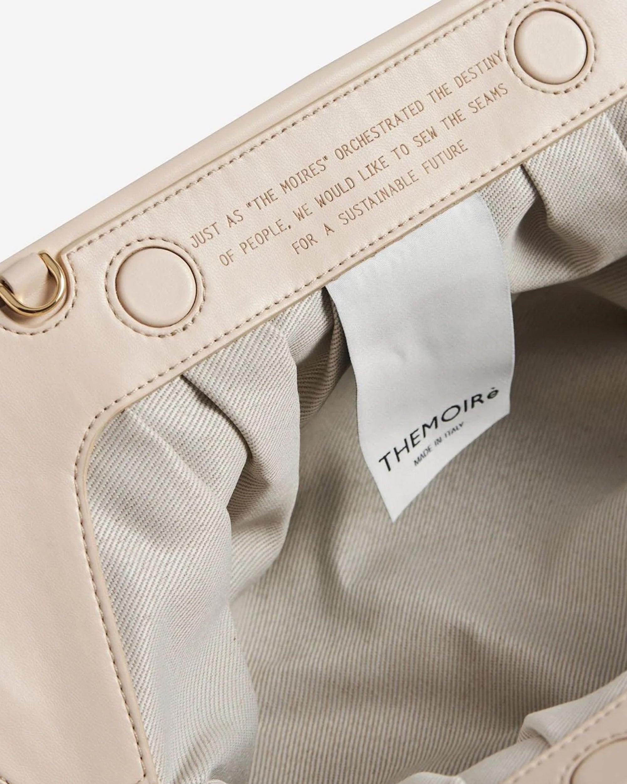 Themoirè Bios Clutch — Beige, view 3
