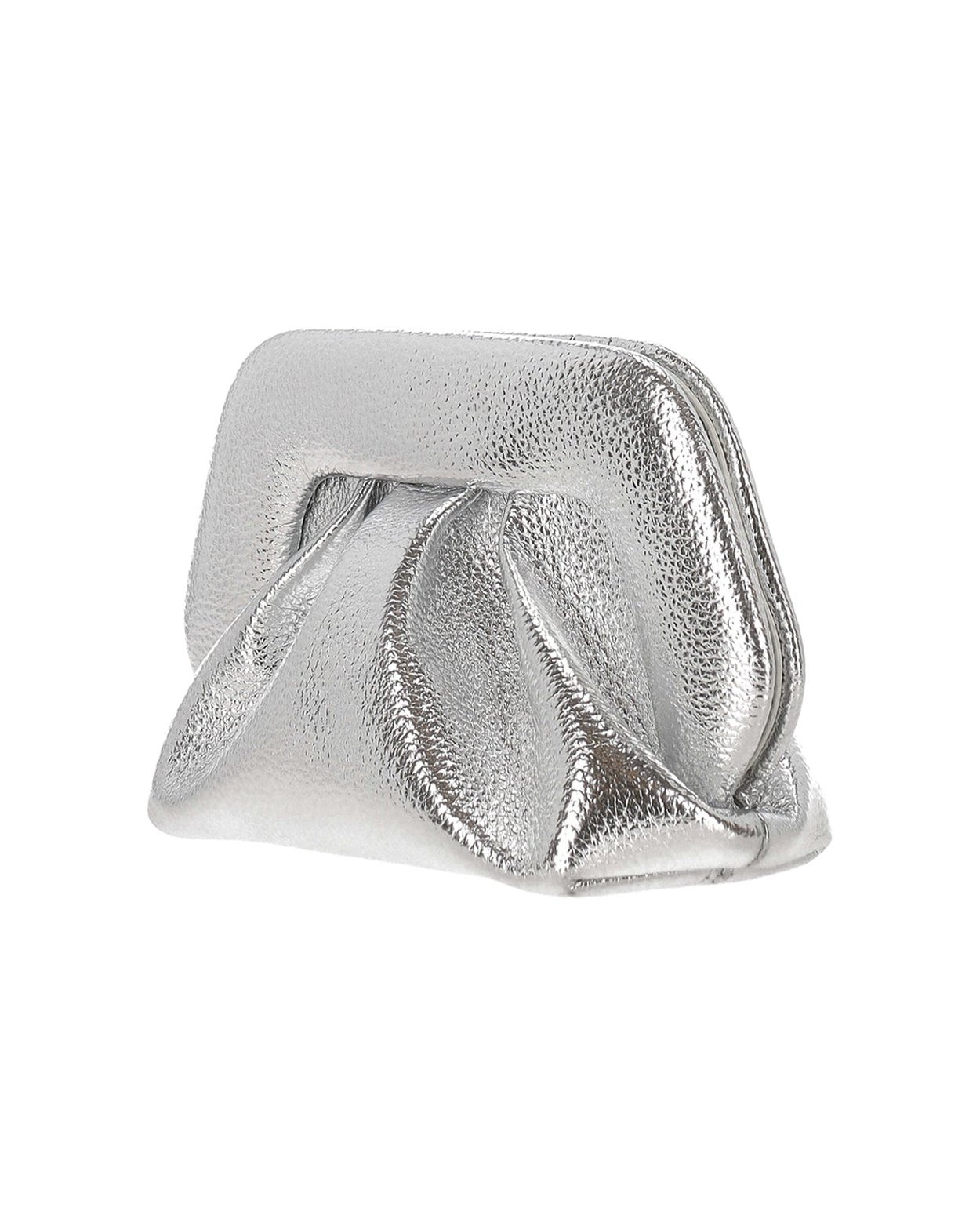 Themoirè Bios Clutch — Silver, view 2