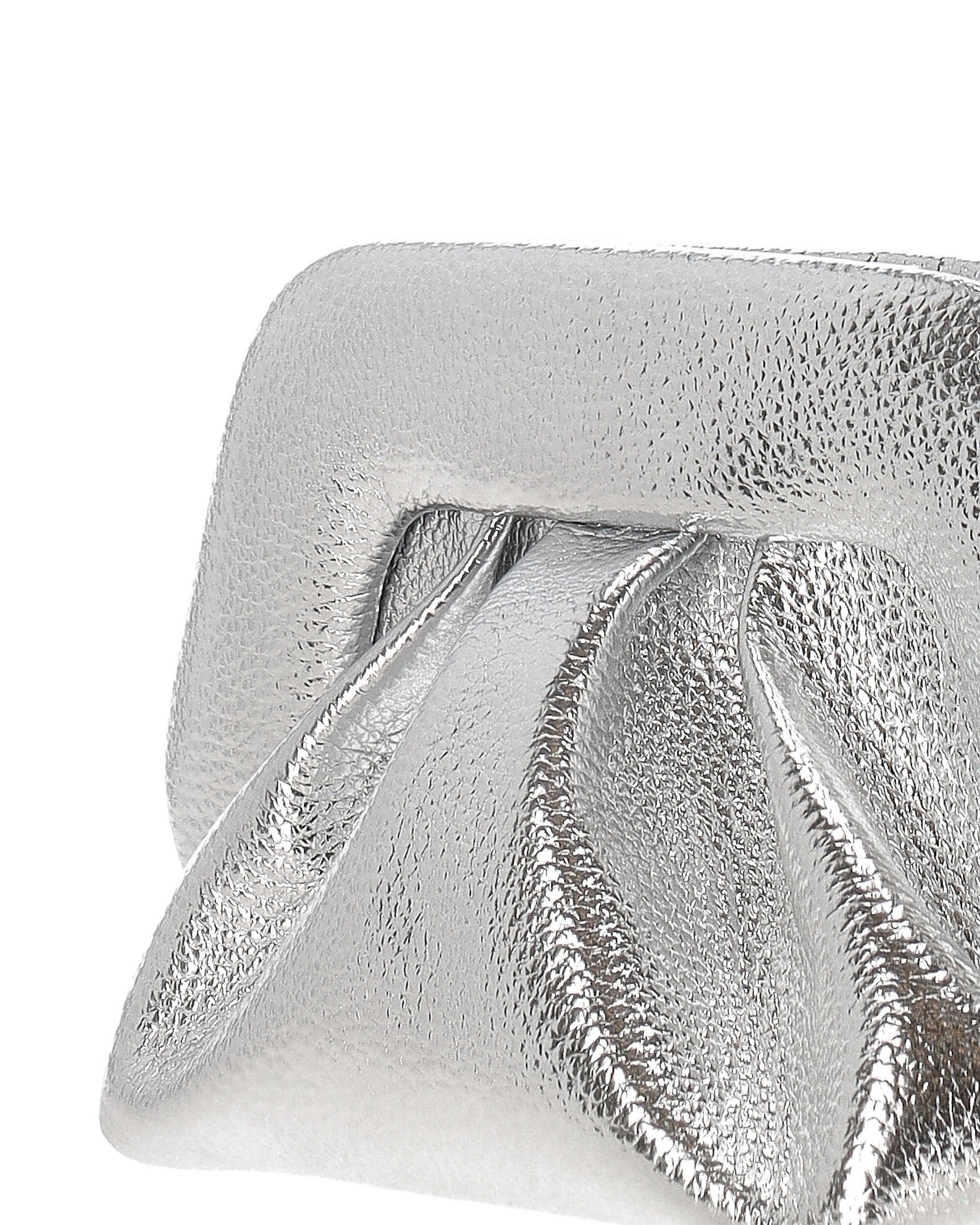Themoirè Bios Clutch — Silver, view 3