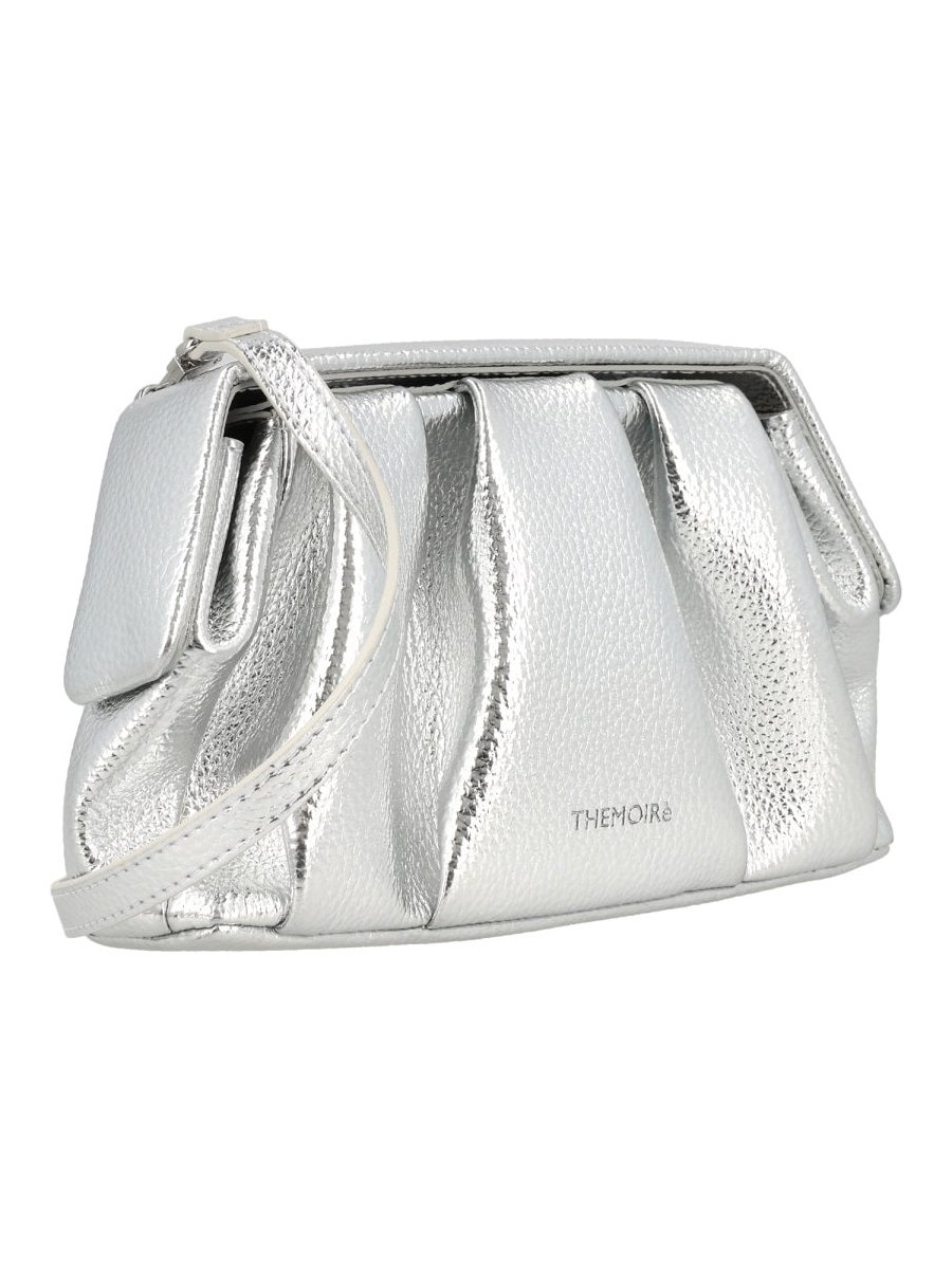 Themoirè Athena Clutch — Silver, view 3