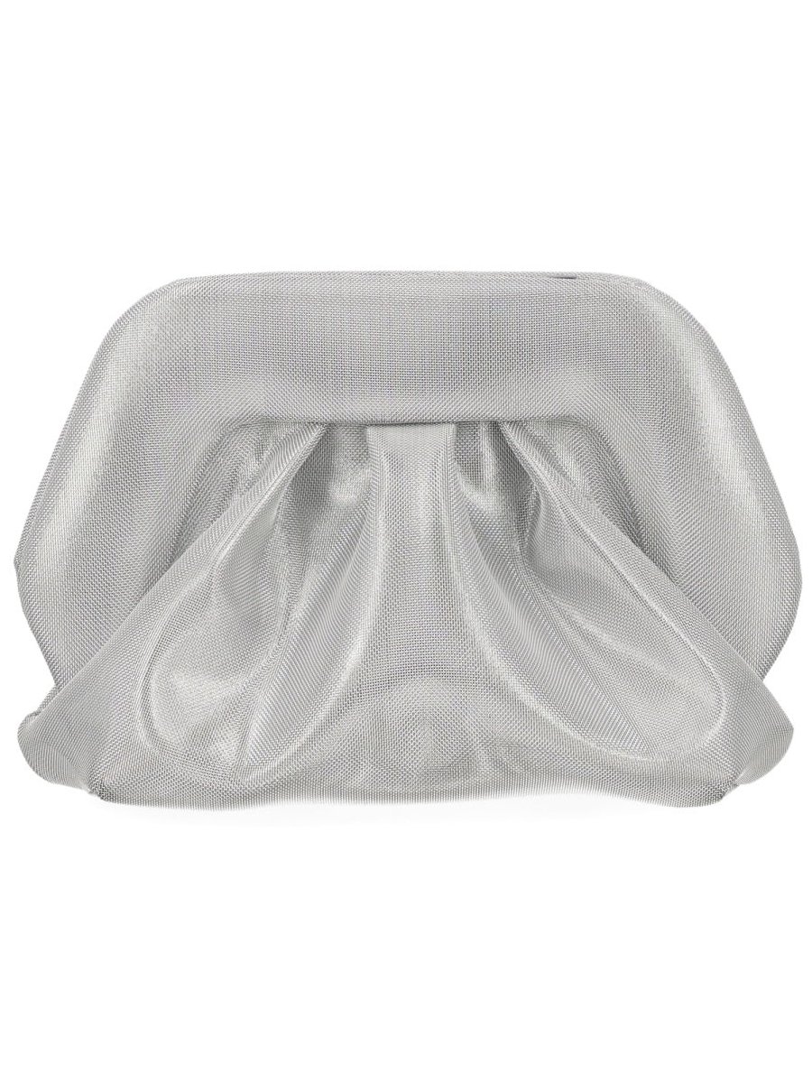 Themoirè Bios Clutch — Silver, view 2