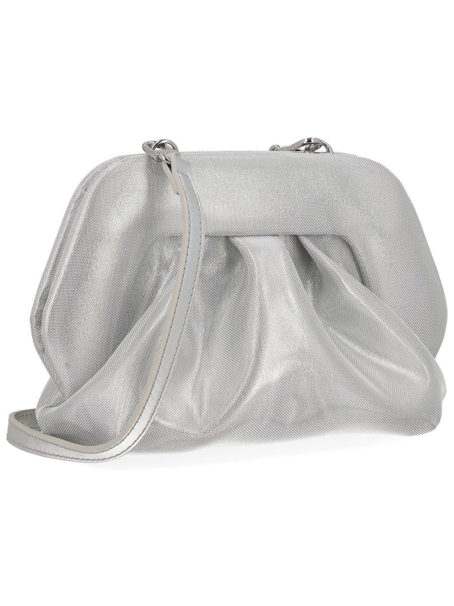 Themoirè Bios Clutch — Silver, view 3