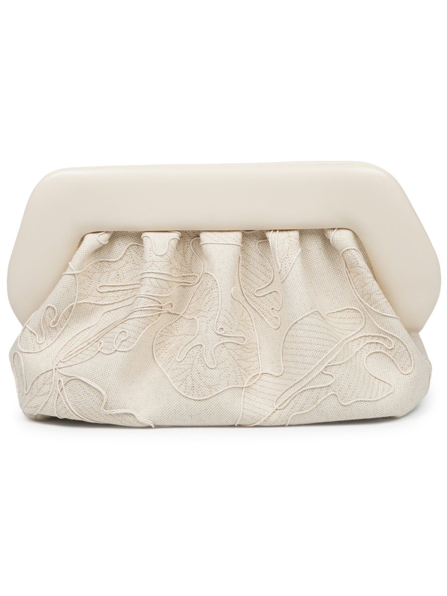 Themoirè Clutch — White, view 3