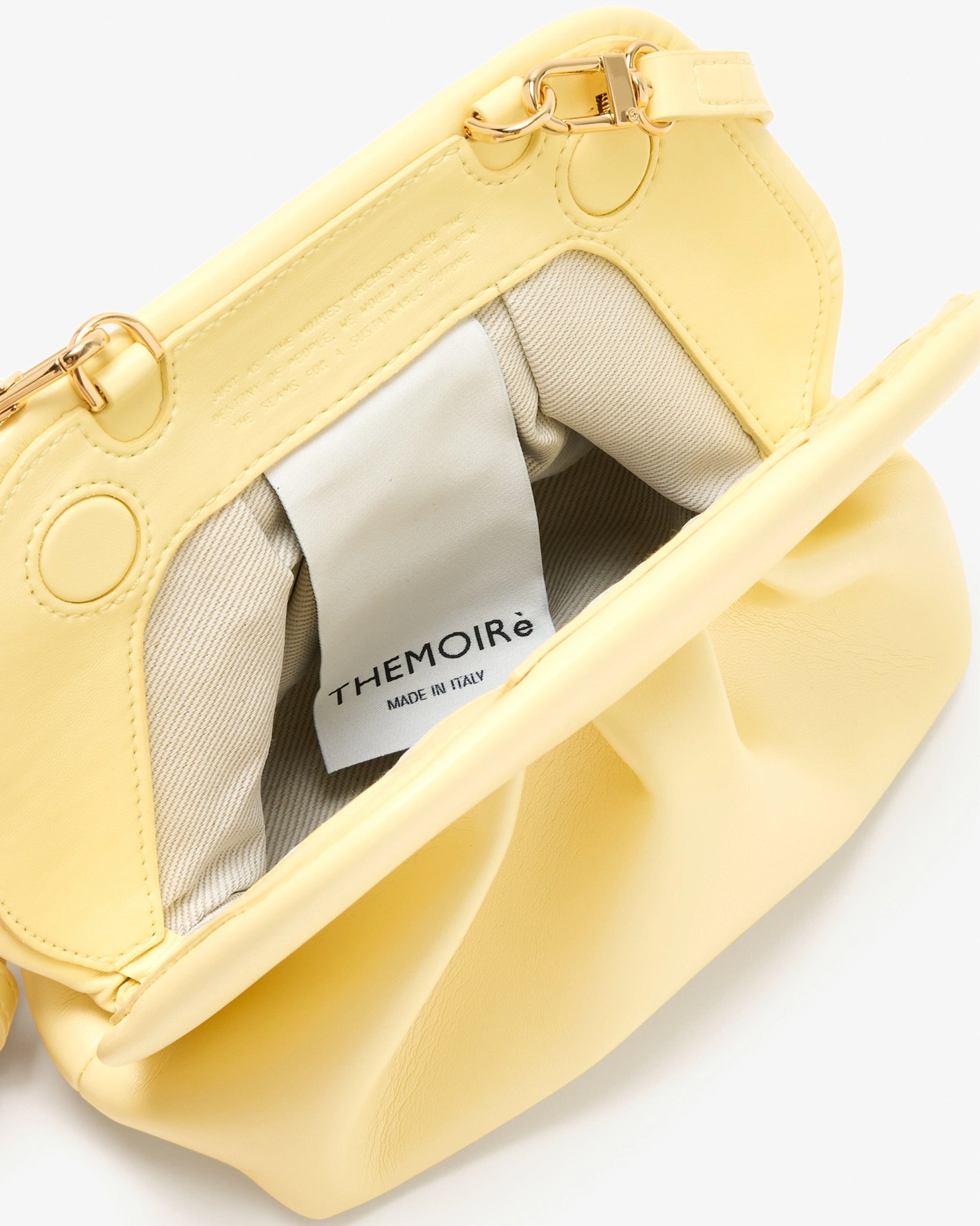 Themoirè Bios Clutch — Yellow, view 3