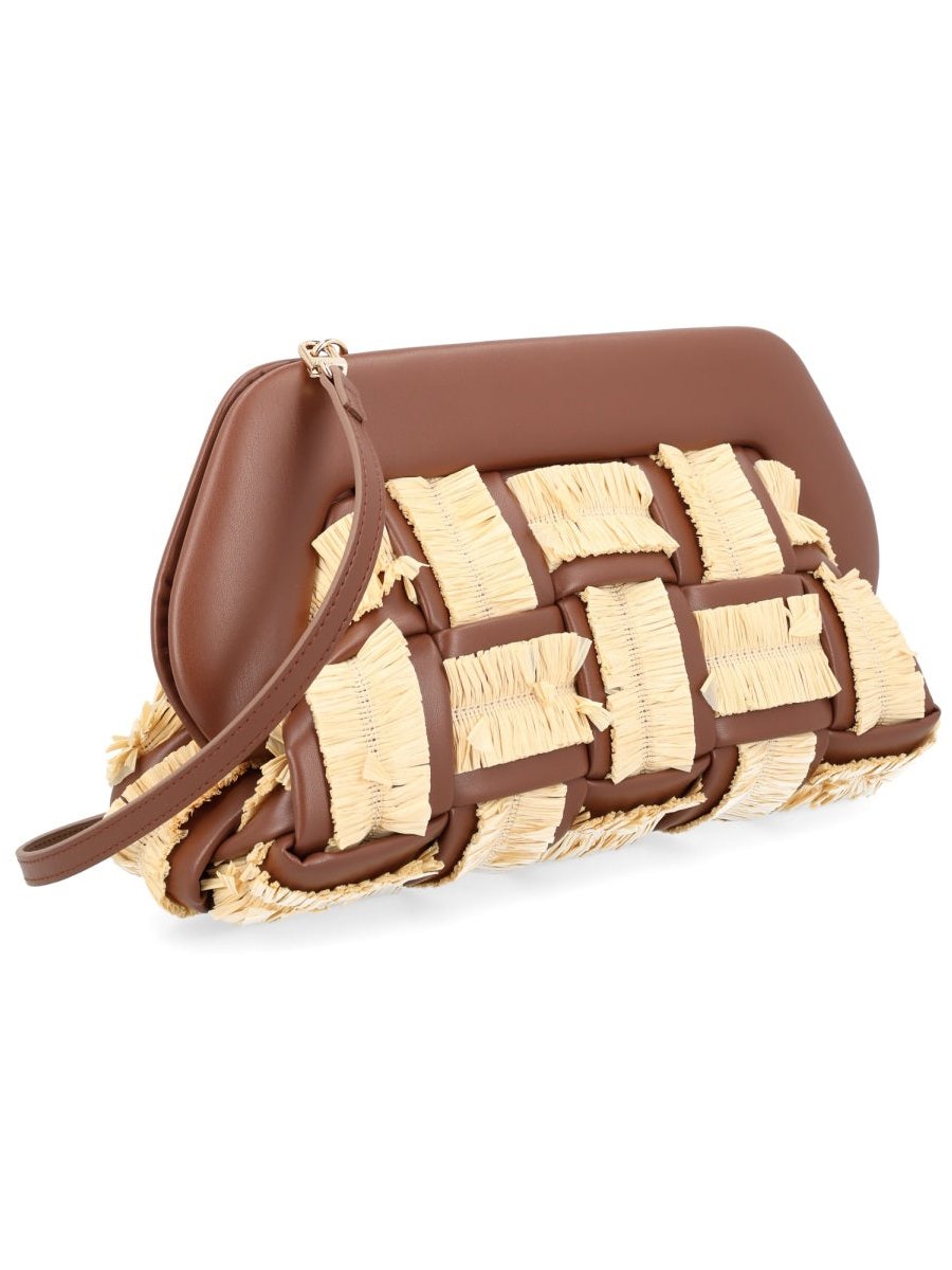 Themoirè Hand-Woven Raffia Handbag — Beige by Themoirè