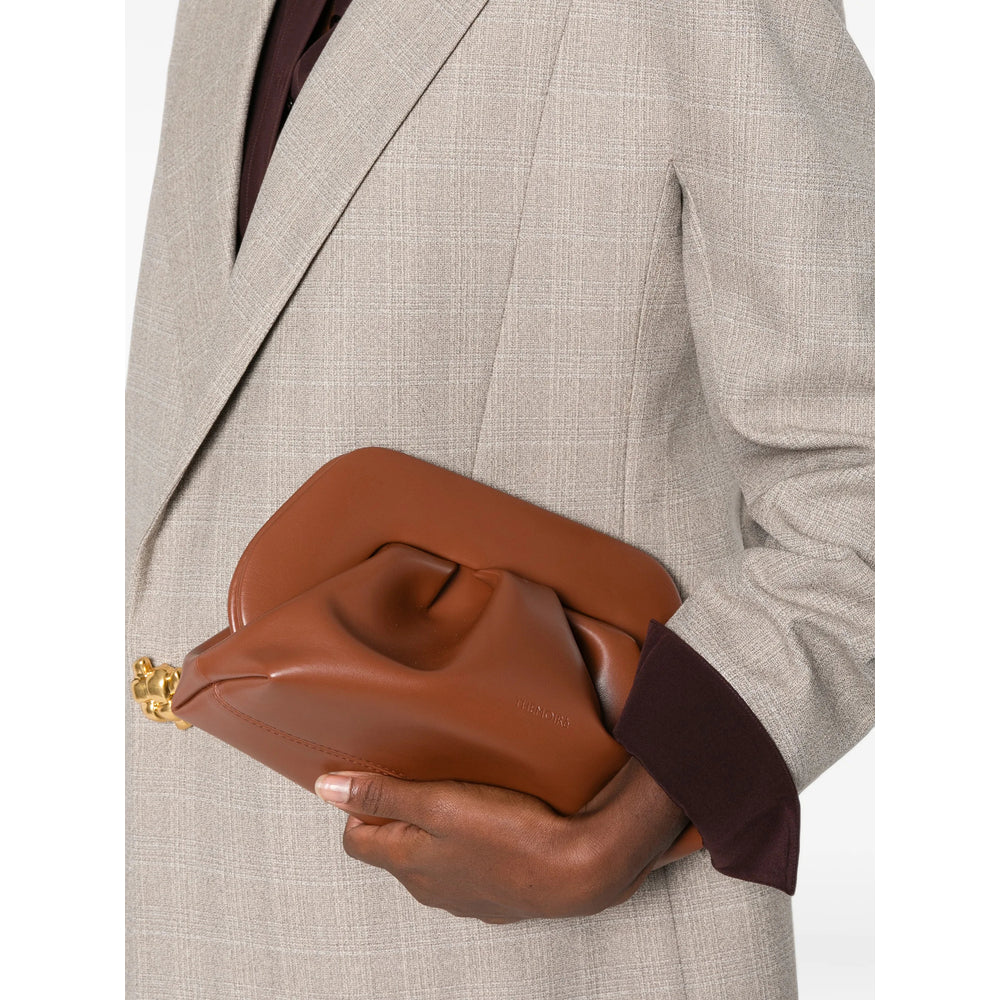 Themoirè Oovf Clutch — Brown, view 3