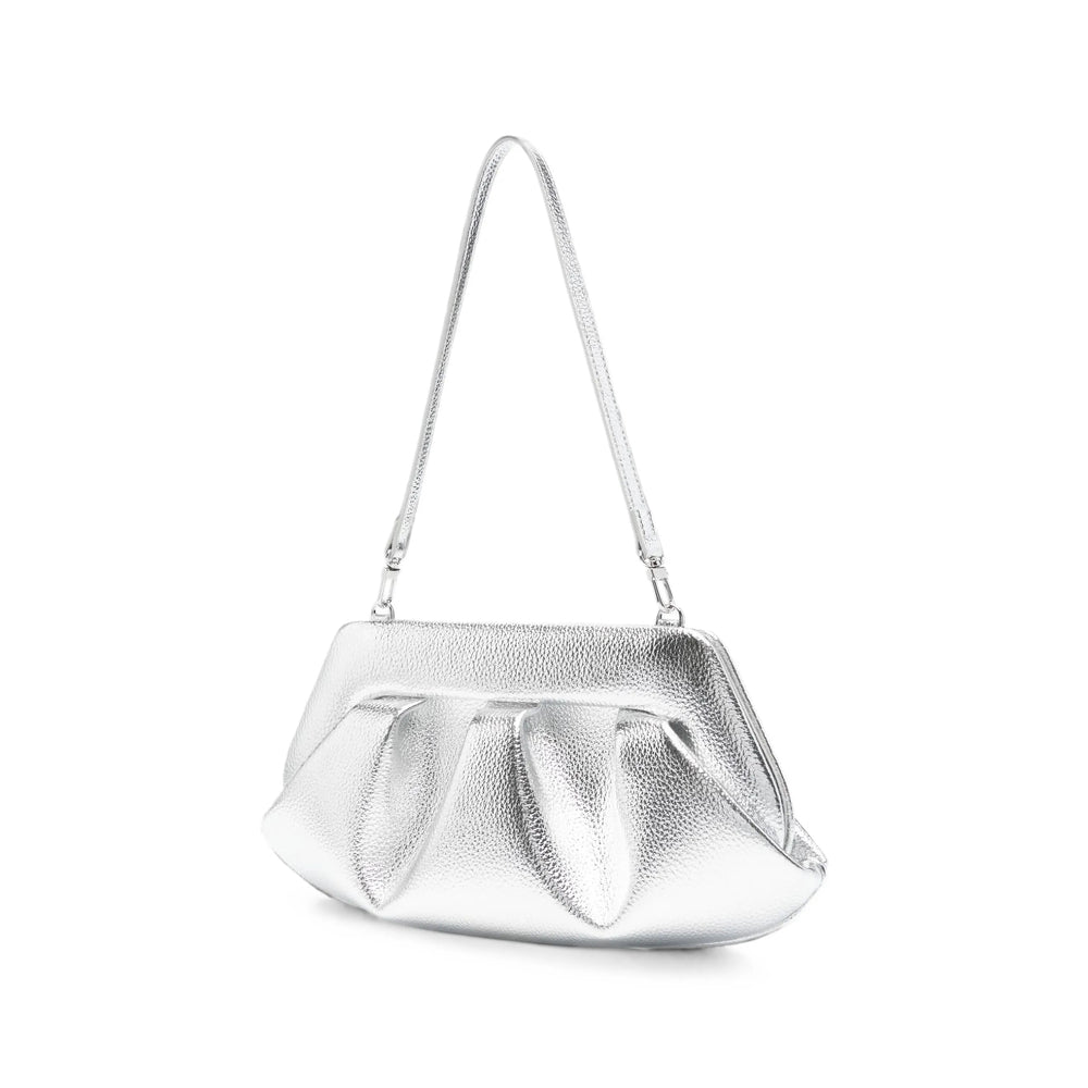 Themoirè Robl Clutch — Silver, view 3