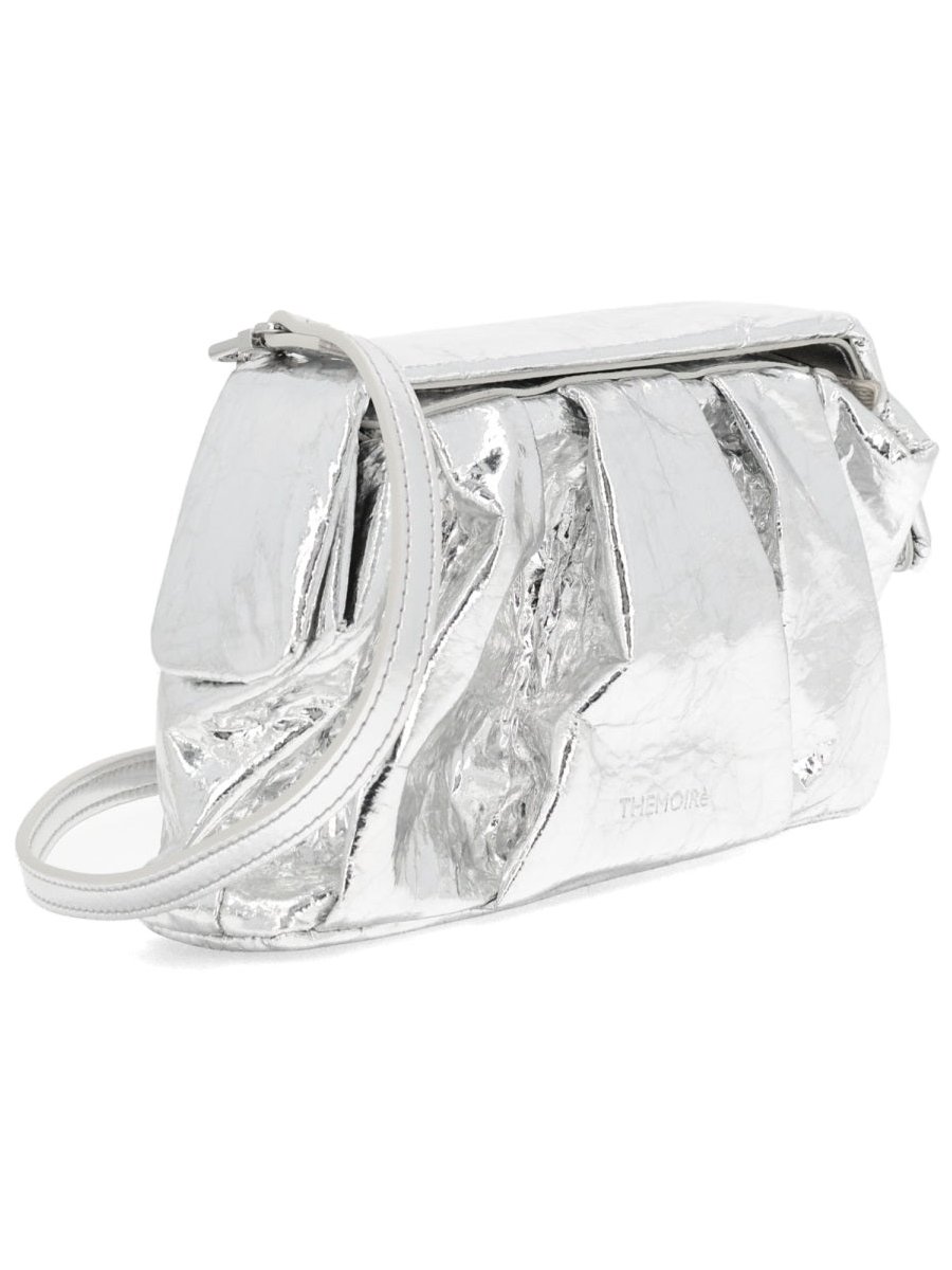 Themoirè Shoulder Bag — Silver, view 3
