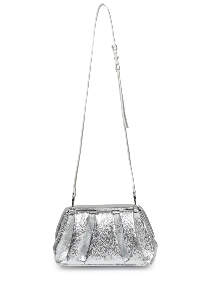 Themoirè Shoulder Bag — Silver, view 3
