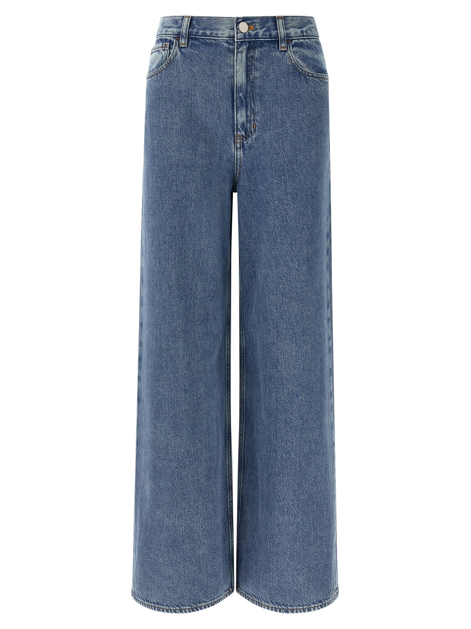 Theory High-Waisted Wide-Leg Jeans — Blue by Theory