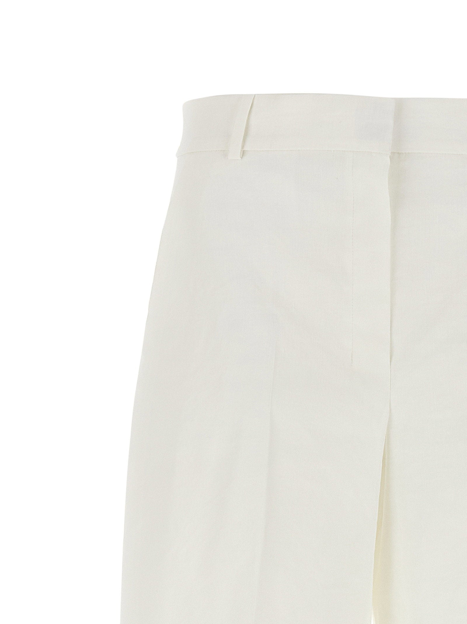 Theory HW Casual Trousers — Cream, view 3