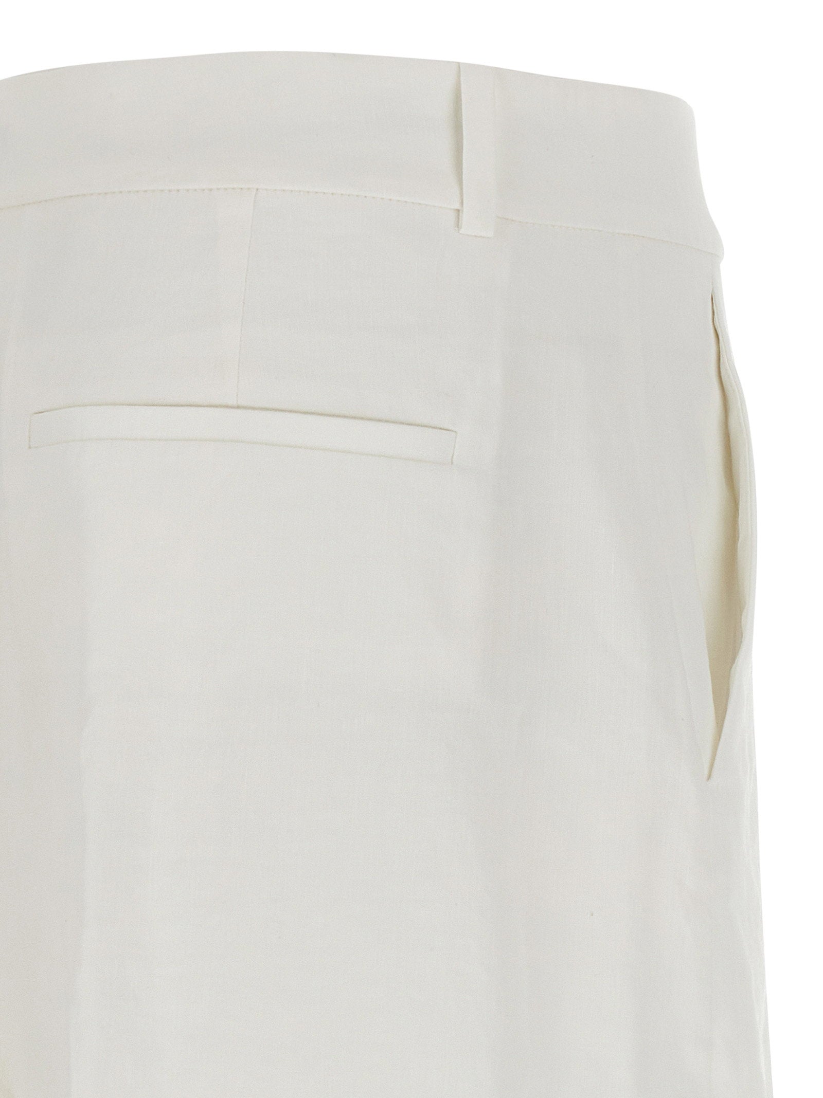 Theory HW Casual Trousers — Cream, view 4