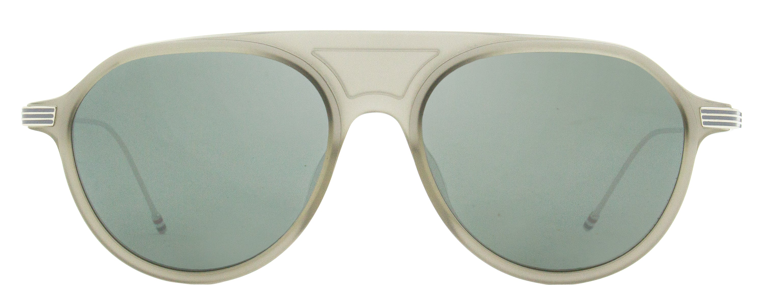 Thom Browne TB809 Pilot Acetate-Titanium Sunglasses — Gray, view 2