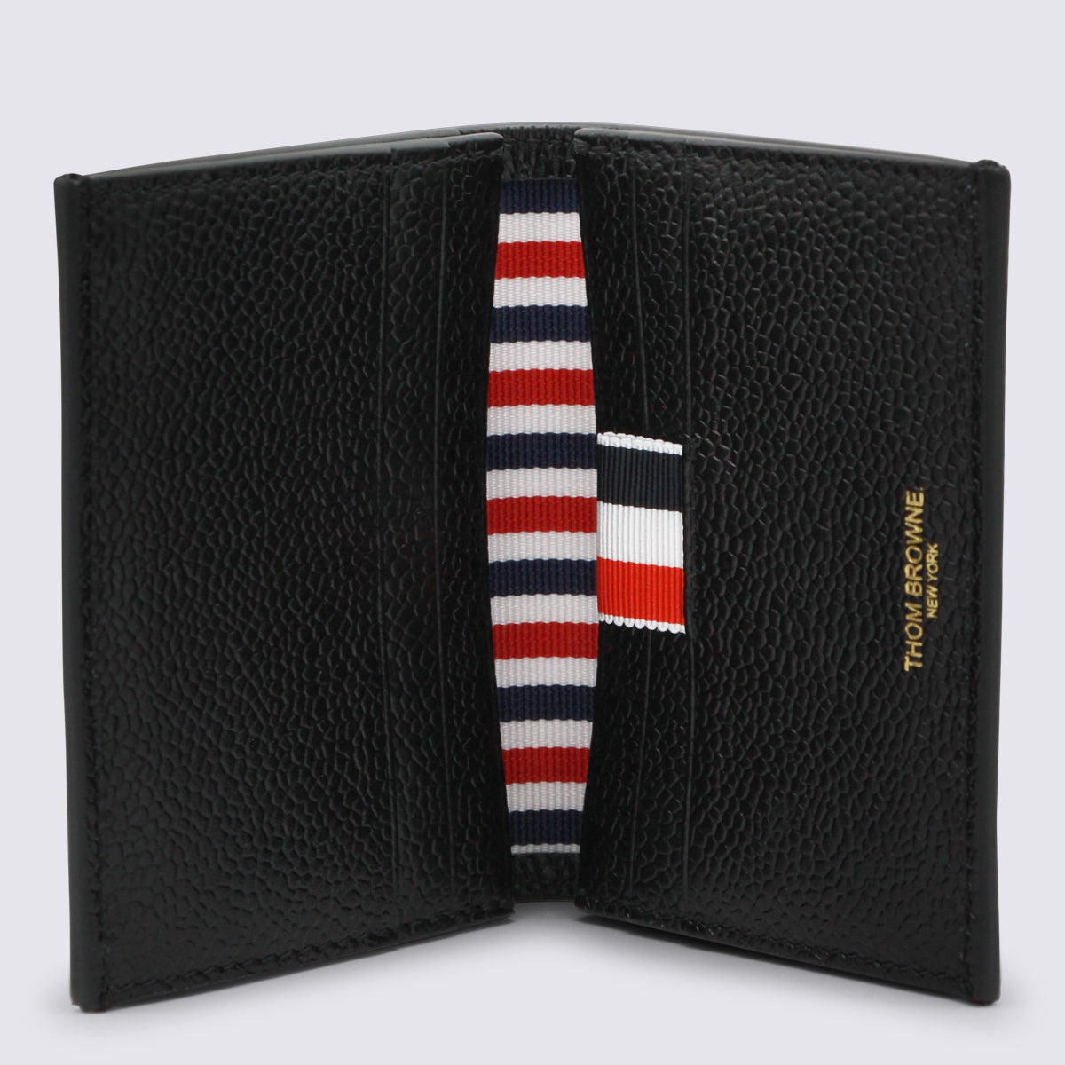 Thom Browne Tri-Stripe Wallet — Black, view 2