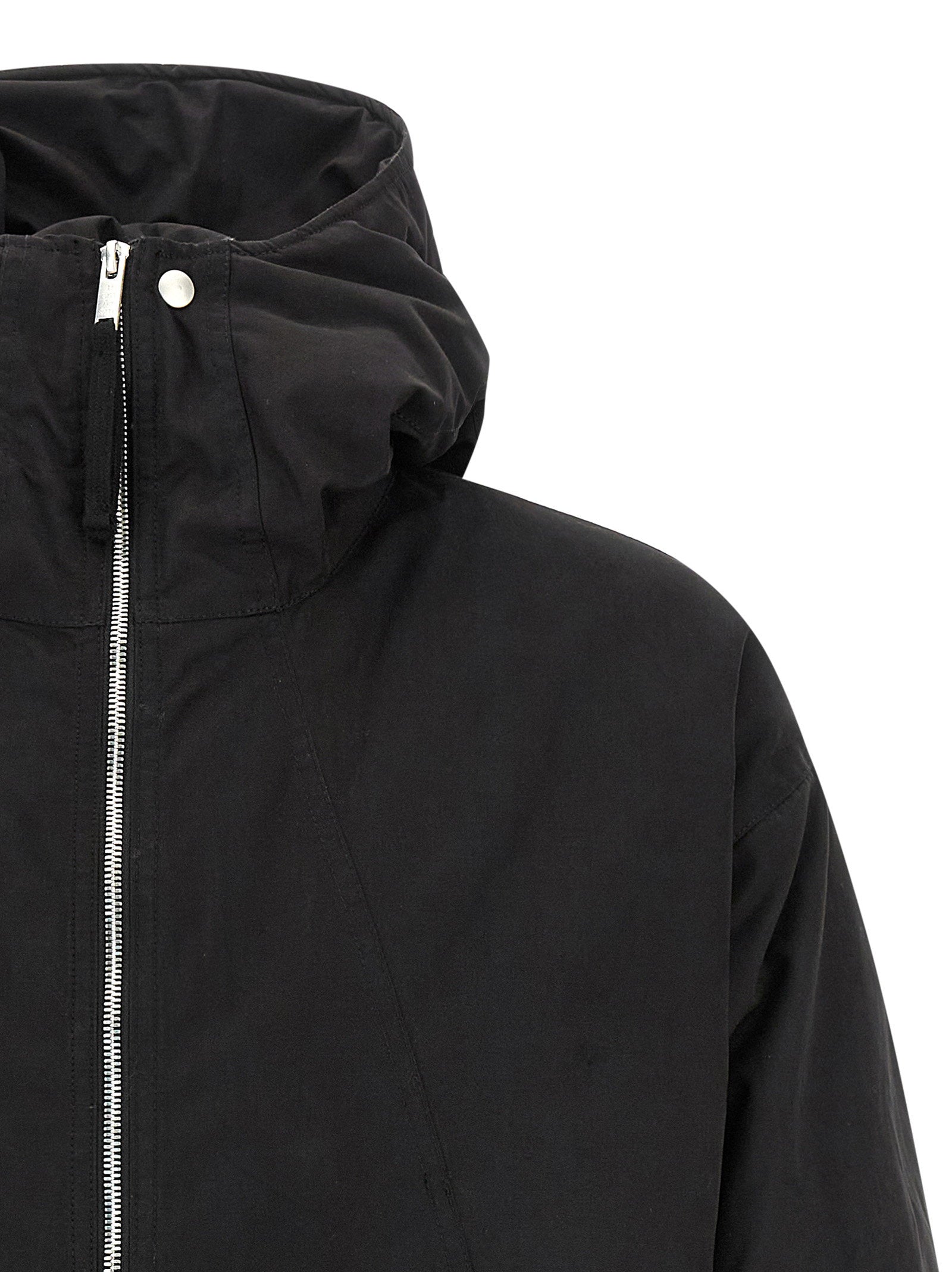 Thom Krom Water-Repellent Cotton Blend Jacket — Black, view 3