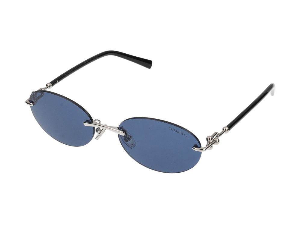 Tiffany 0TF3104D Rimless Metal Sunglasses — Blue by Tiffany & Co.