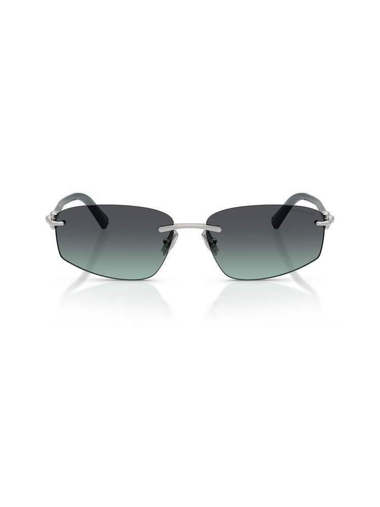 Tiffany 3114 Rimless Metal Sunglasses — Gray by Tiffany & Co.