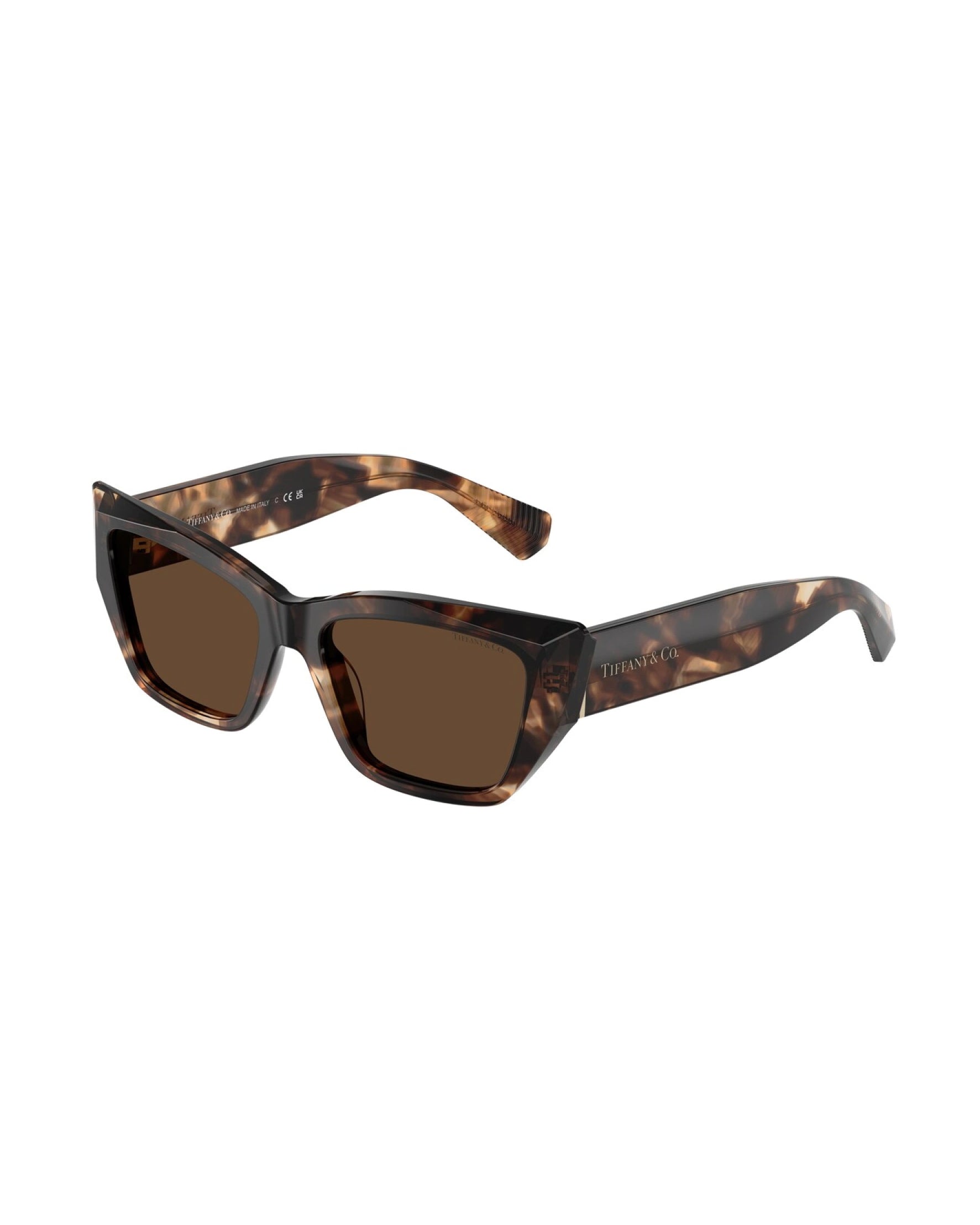 Tiffany & Co. 0TF4230 Spotted Havana Acetate Sunglasses — Brown by Tiffany & Co.
