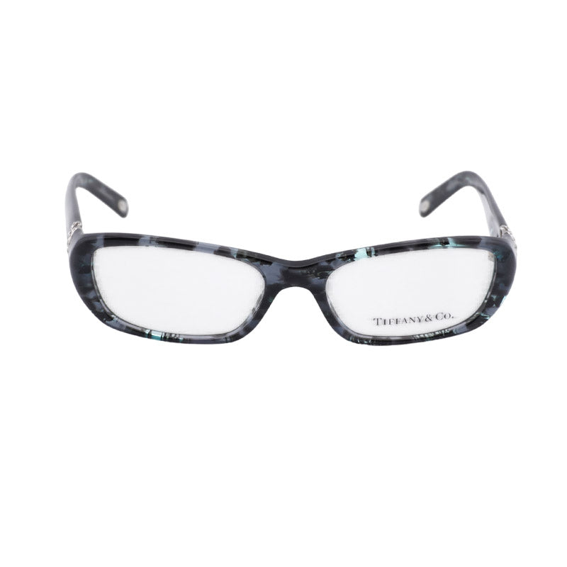 Tiffany & Co. Rectangle Grey Havana Frame Eyeglasses — Brown, view 2