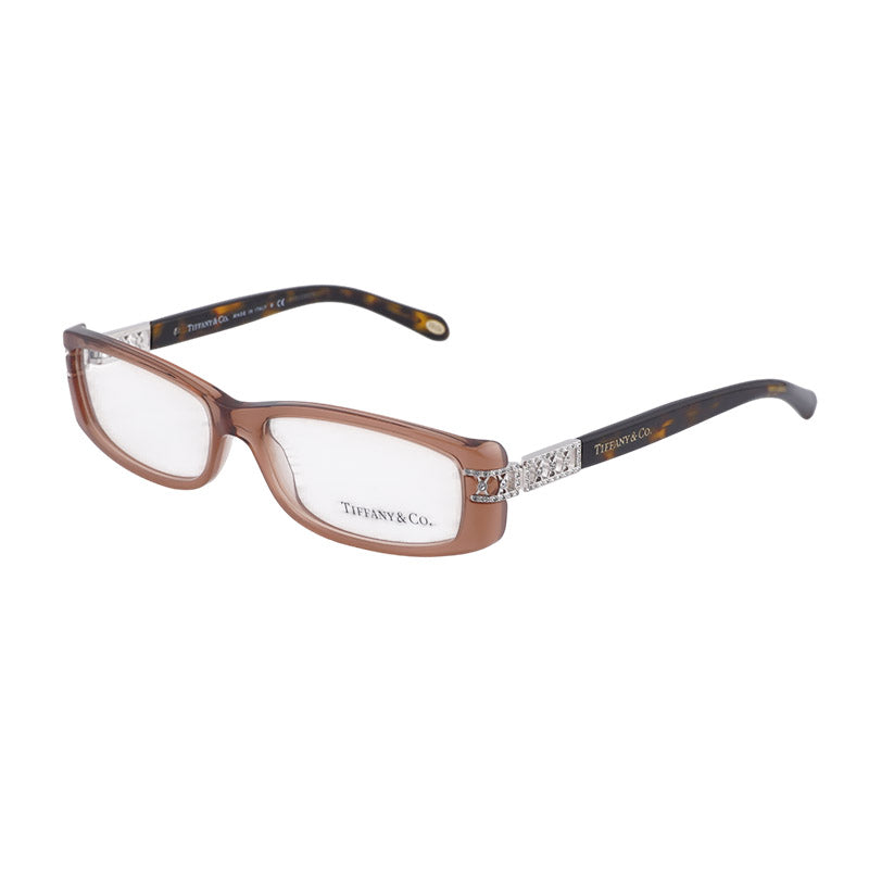 Tiffany & Co. TF2021-B8069 Jeweled Temple Eyeglasses — Brown by Tiffany & Co.