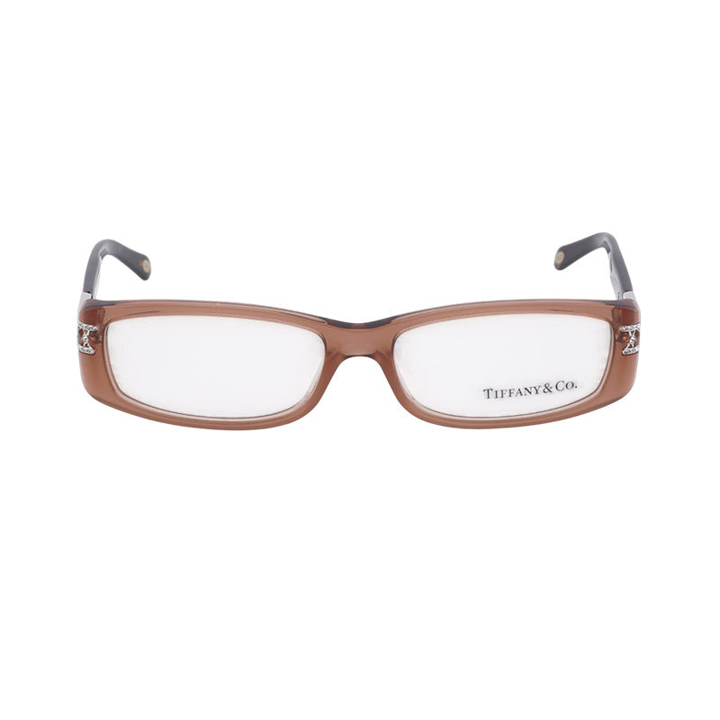 Tiffany & Co. TF2021-B8069 Jeweled Temple Eyeglasses — Brown, view 2