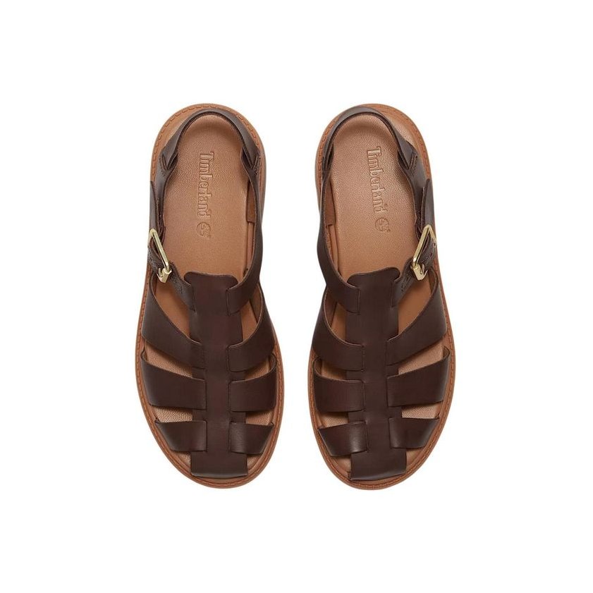 Timberland Leather Fisherman Sandals — Brown, view 2