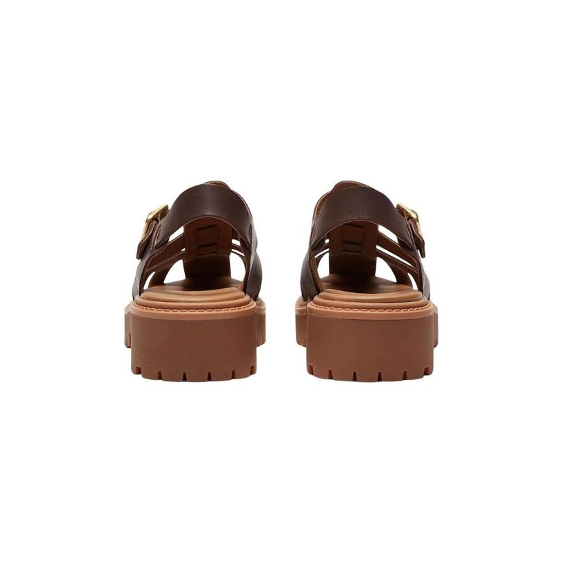 Timberland Leather Fisherman Sandals — Brown, view 5