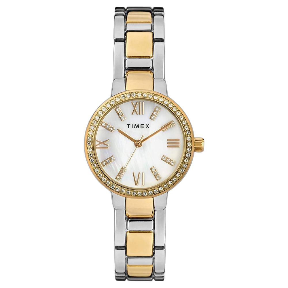 Timex Swarovski Crystal Watch — Silver by Timex