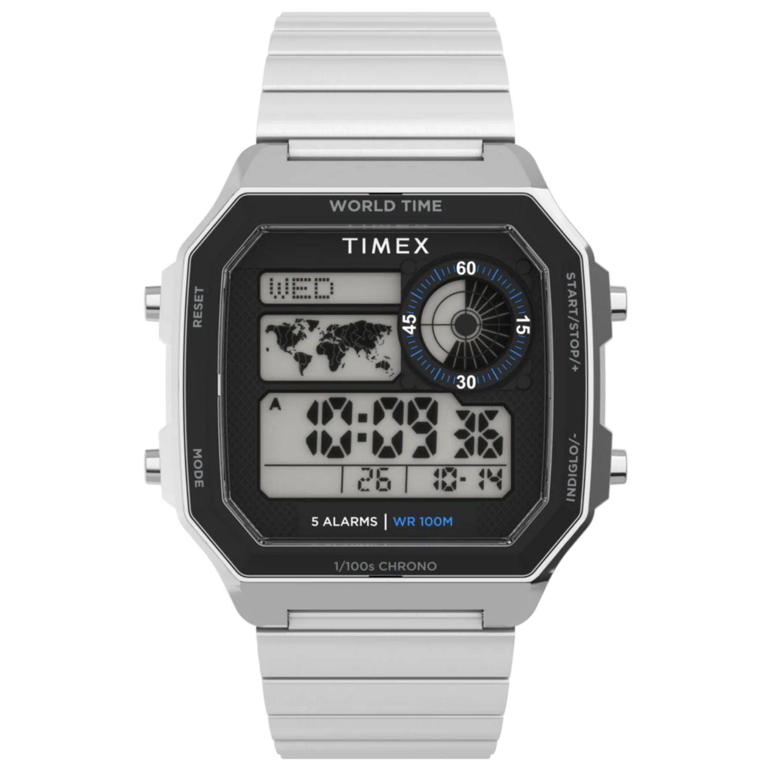 Timex Digital Multi-Function Watch — Silver by Timex
