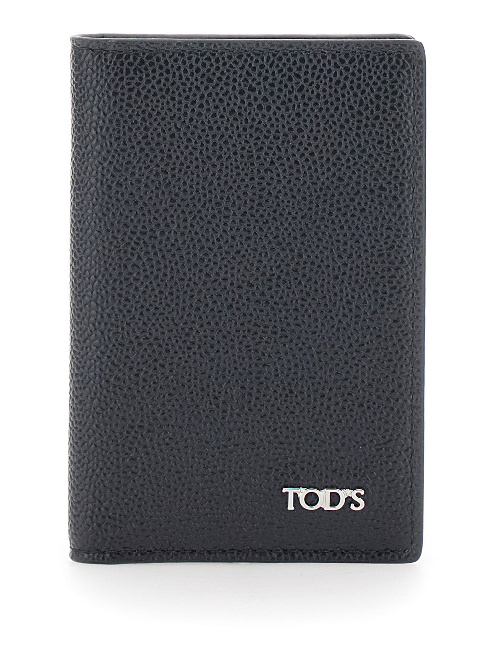 Tod's Grained Calfskin Card Case — Black by Tod'S