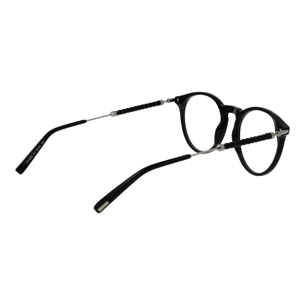 Tod's TO-1044777 Round Acetate Eyeglasses — Black, view 3