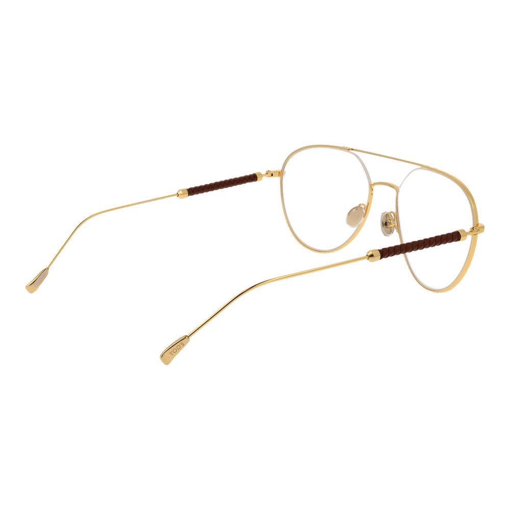 Tod's TO-1044780 Metal Aviator Eyeglasses — Gold, view 3