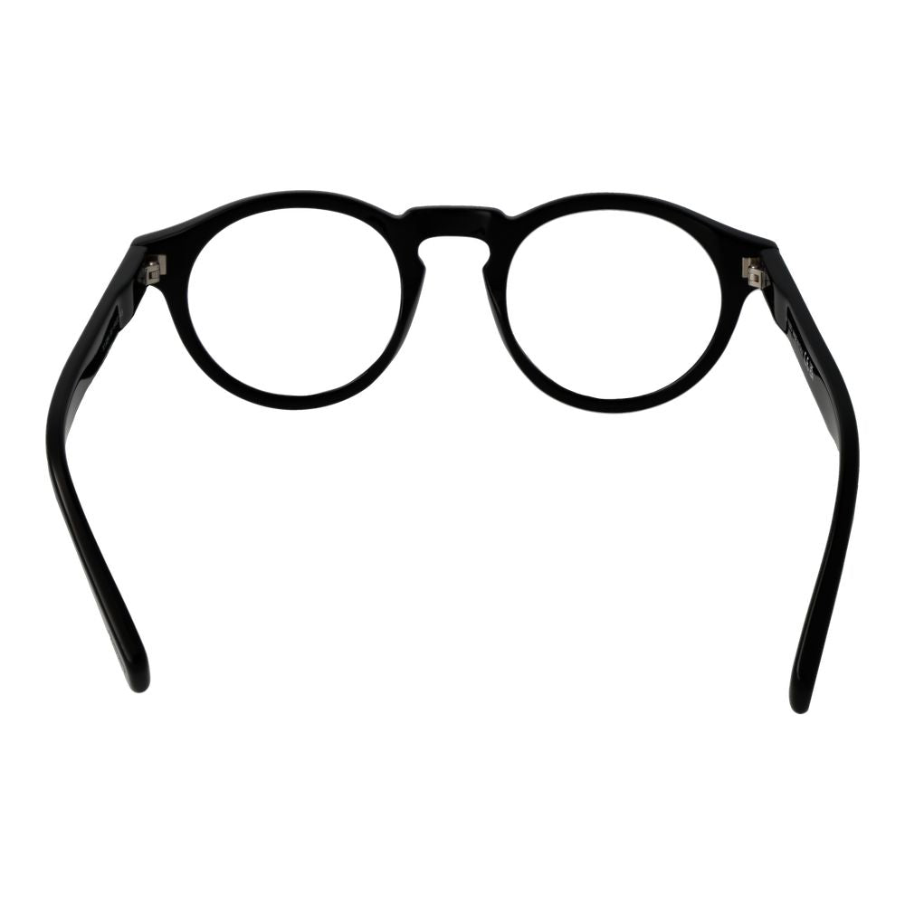 Tod's TO-1044781 Acetate Round-Frame Eyeglasses — Black, view 3