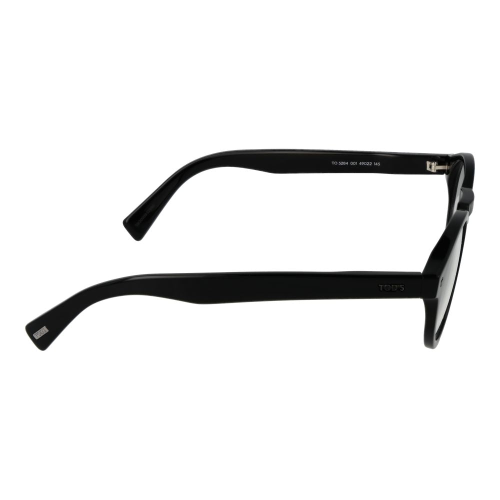 Tod's TO-1044781 Acetate Round-Frame Eyeglasses — Black, view 5