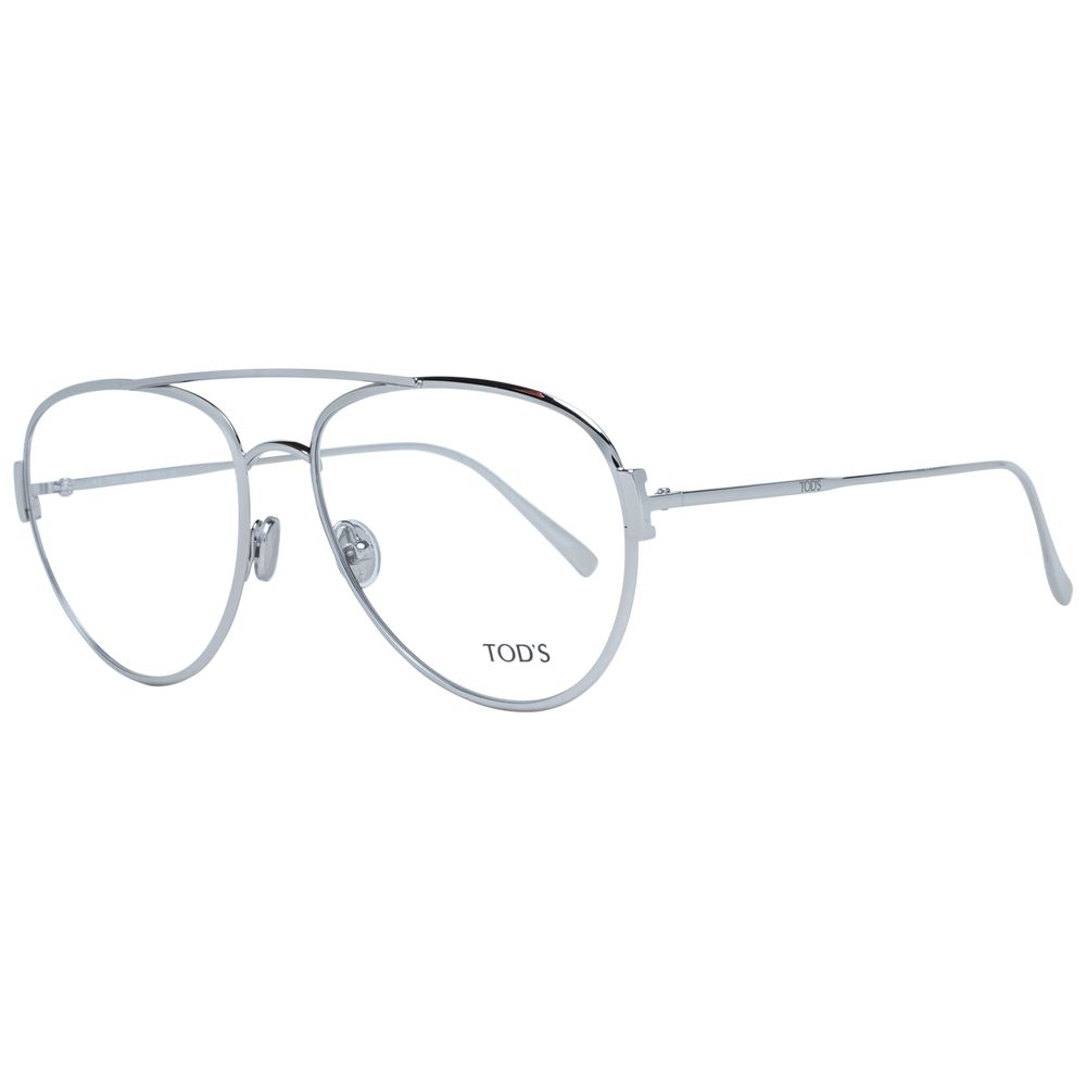 Tod's TO-1047248 Metal Aviator Eyeglasses — Silver by Tod'S