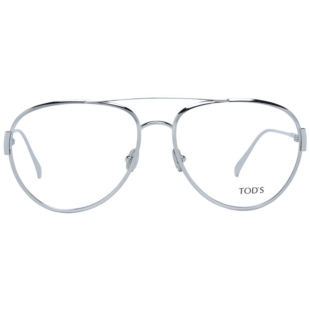 Tod's TO-1047248 Metal Aviator Eyeglasses — Silver, view 2