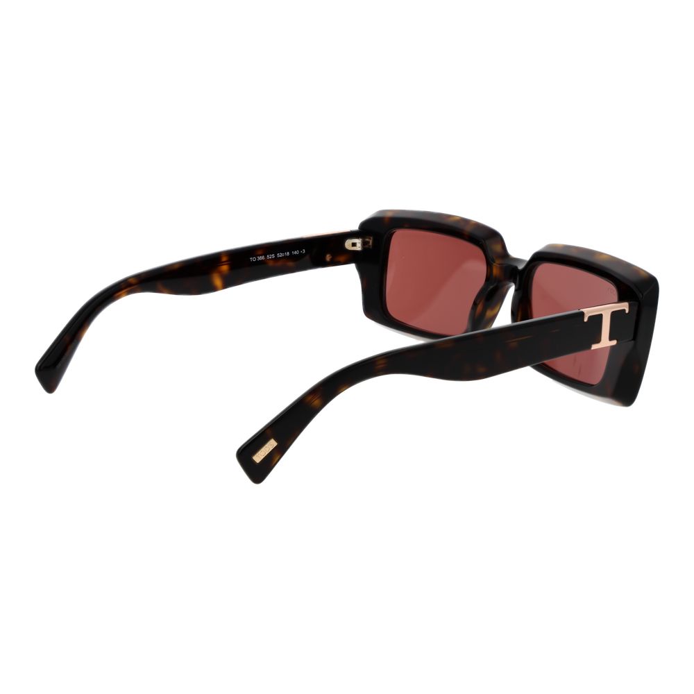 Tod's TO-1061106-FBB-530 Acetate Rectangle Sunglasses — Brown, view 3