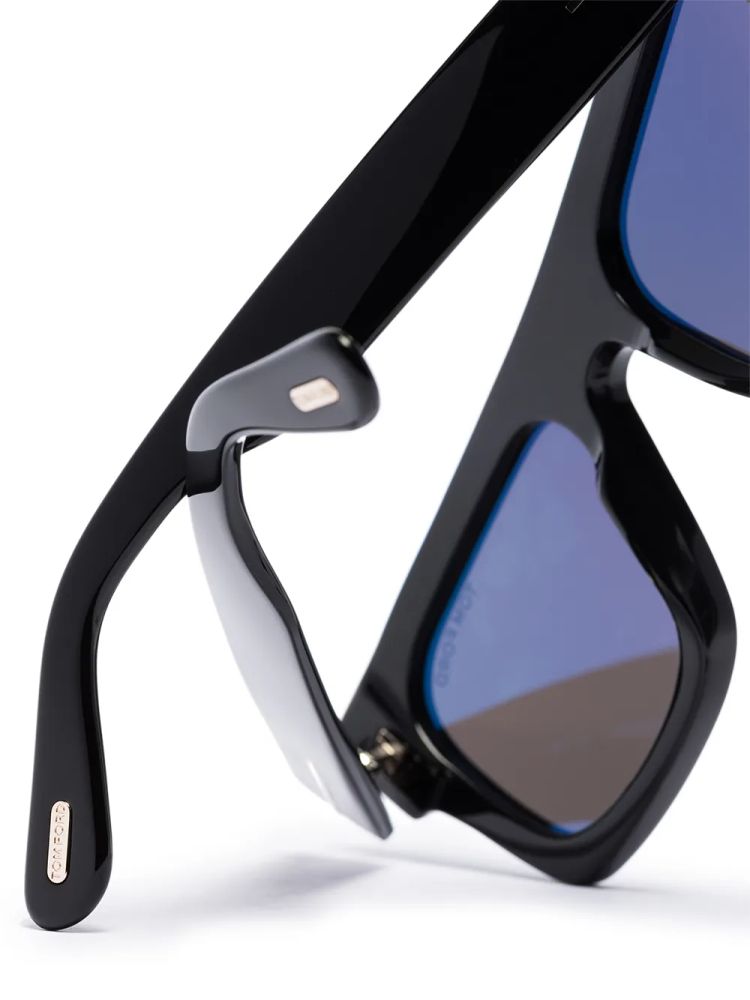 Tom Ford Eyewear FT0711 Square Frame Sunglasses — Black, view 3