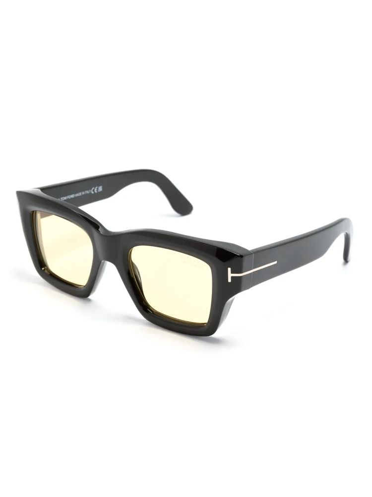 Tom Ford Eyewear FT1154 Black Acetate Sunglasses — Black, view 2