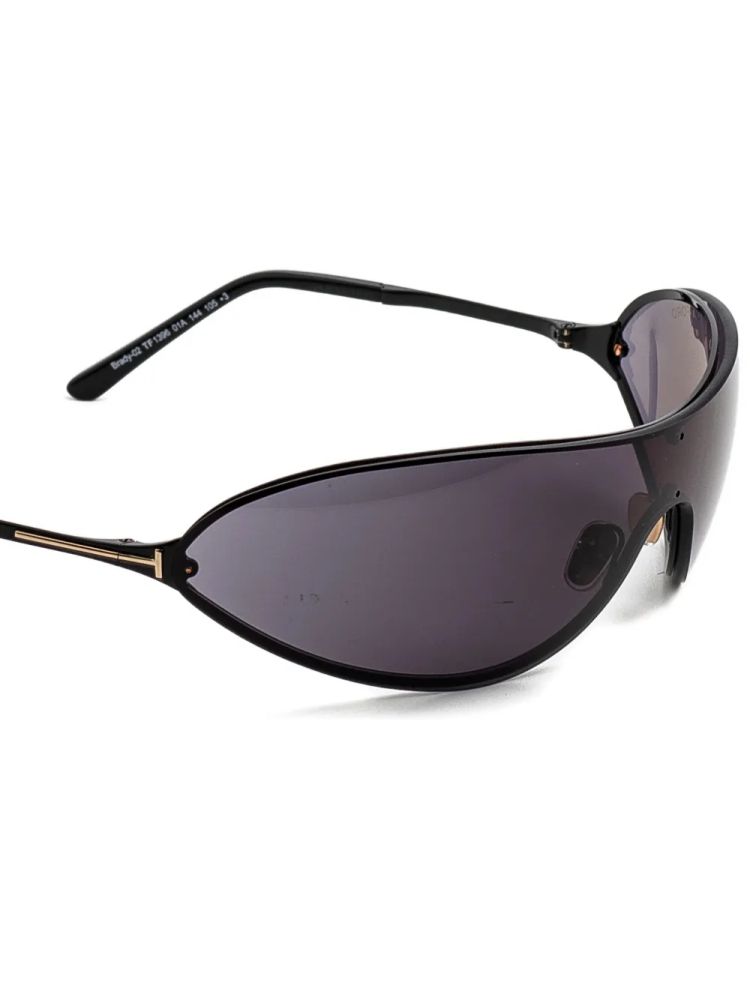 Tom Ford Eyewear FT1396 Shield-Style Sunglasses — Black, view 3