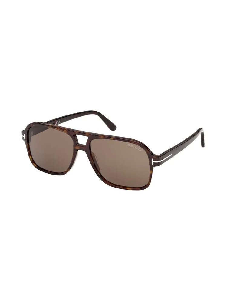 Tom Ford Eyewear FT1406 Tortoiseshell Aviator Sunglasses — Brown, view 2
