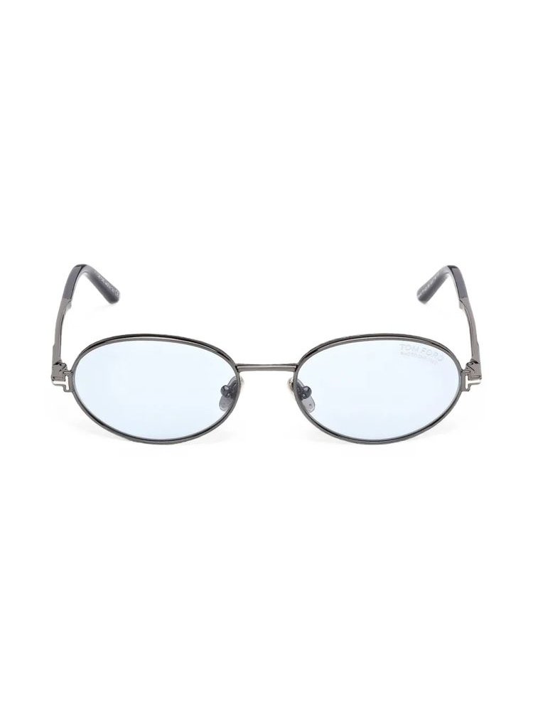 Tom Ford Eyewear FT1420 Oval Frame Sunglasses — Gunmetal by Tom Ford Eyewear