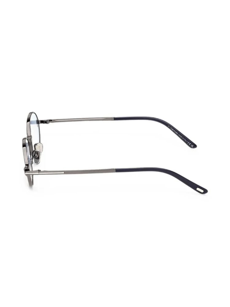 Tom Ford Eyewear FT1420 Oval Frame Sunglasses — Gunmetal, view 2