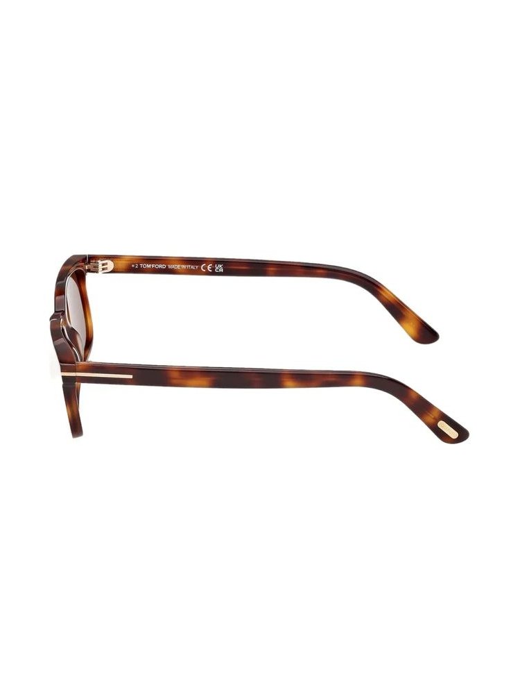 Tom Ford Eyewear FT1480 Tortoiseshell Rectangular Sunglasses — Brown, view 2