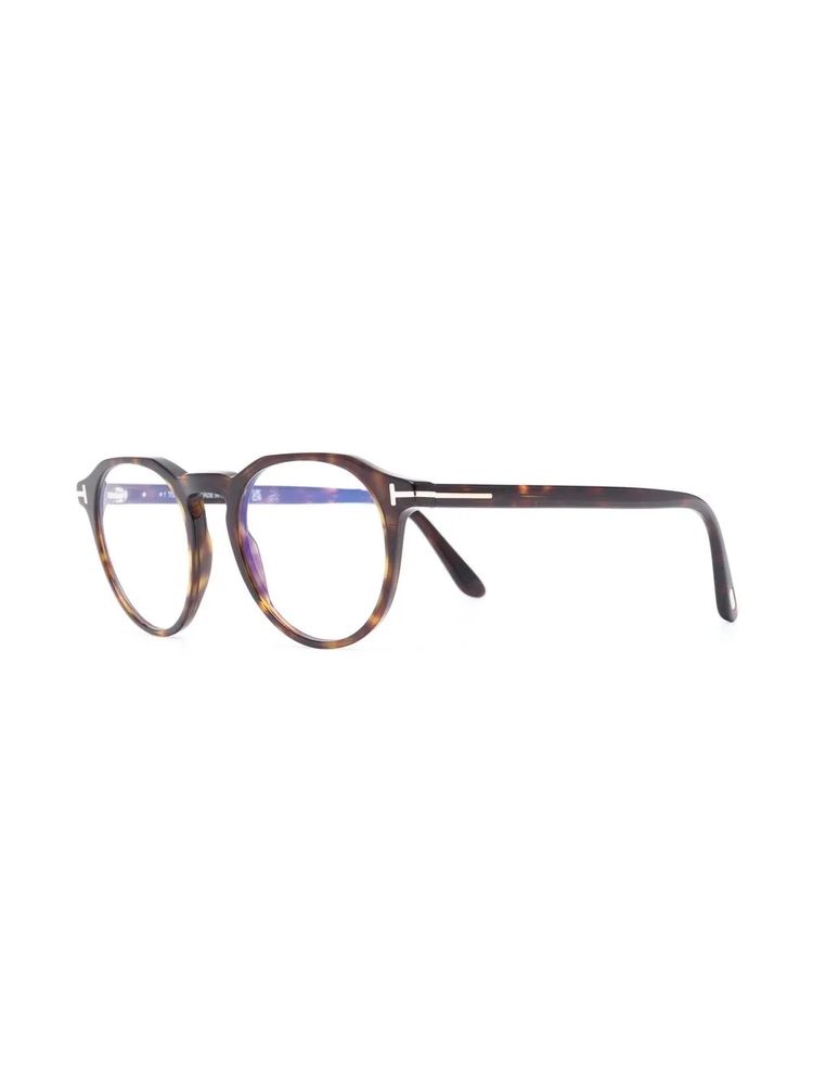 Tom Ford Eyewear FT5833B Tortoiseshell Acetate Eyeglasses — Brown by Tom Ford Eyewear
