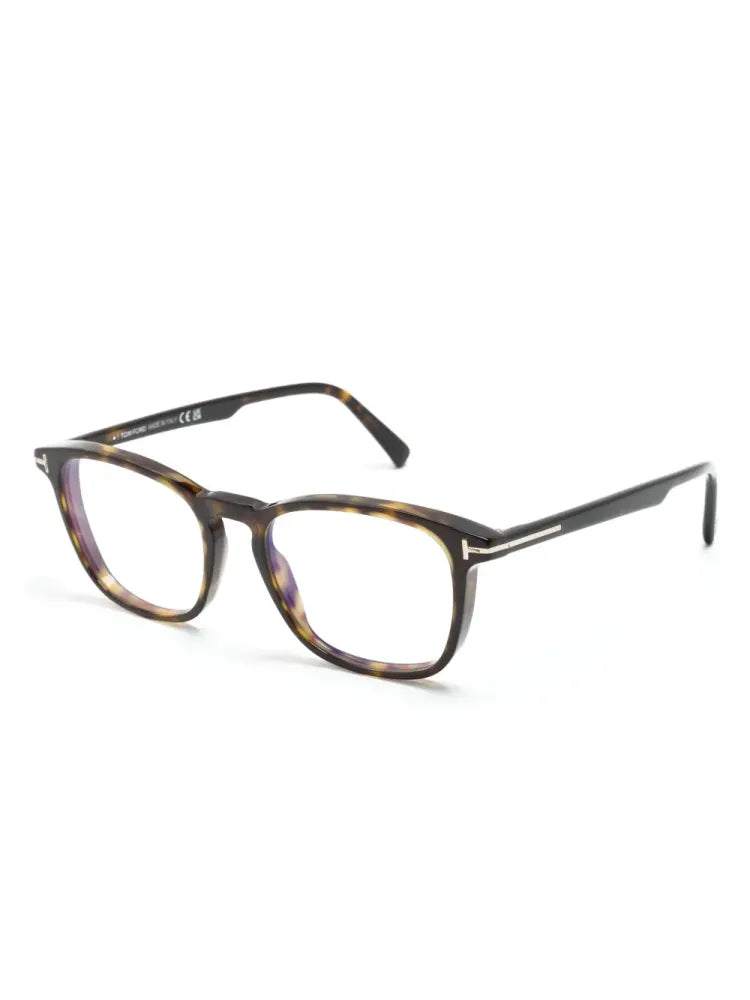 Tom Ford Eyewear FT5960B Tortoiseshell Acetate Eyeglasses — Brown, view 2