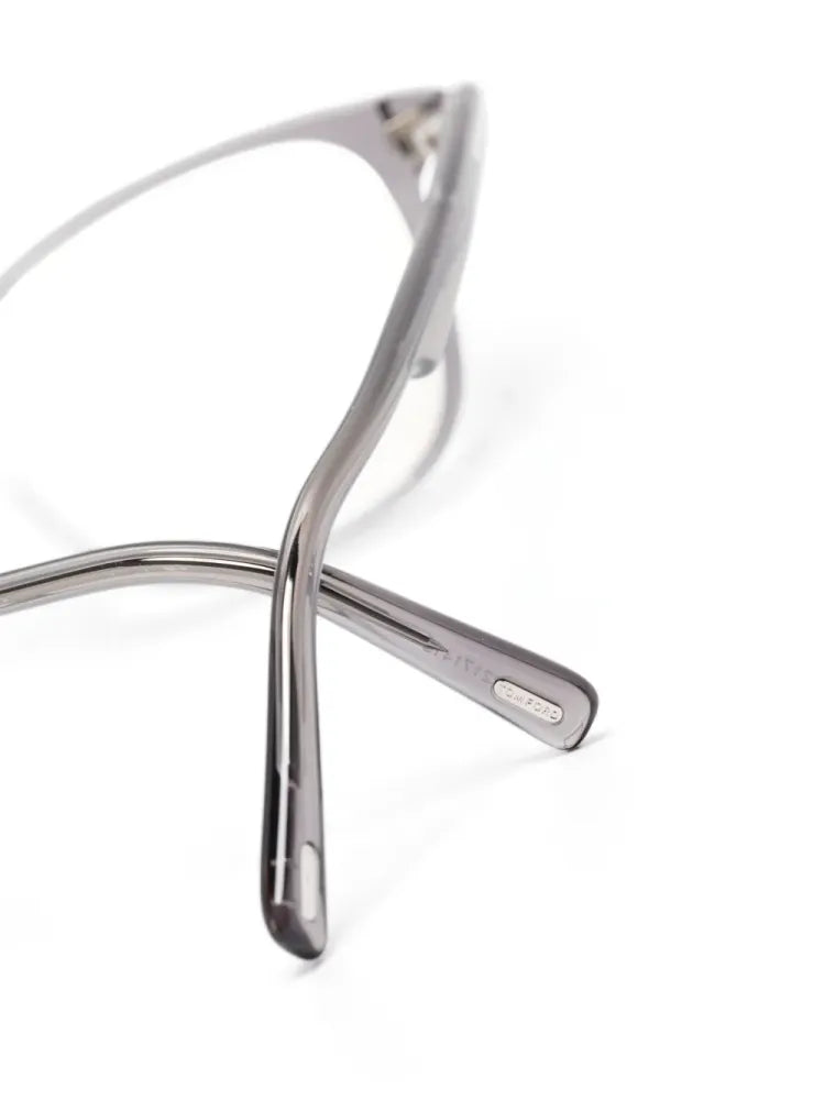 Tom Ford Eyewear FT5960B Clear Optical Eyeglasses — Gray, view 3