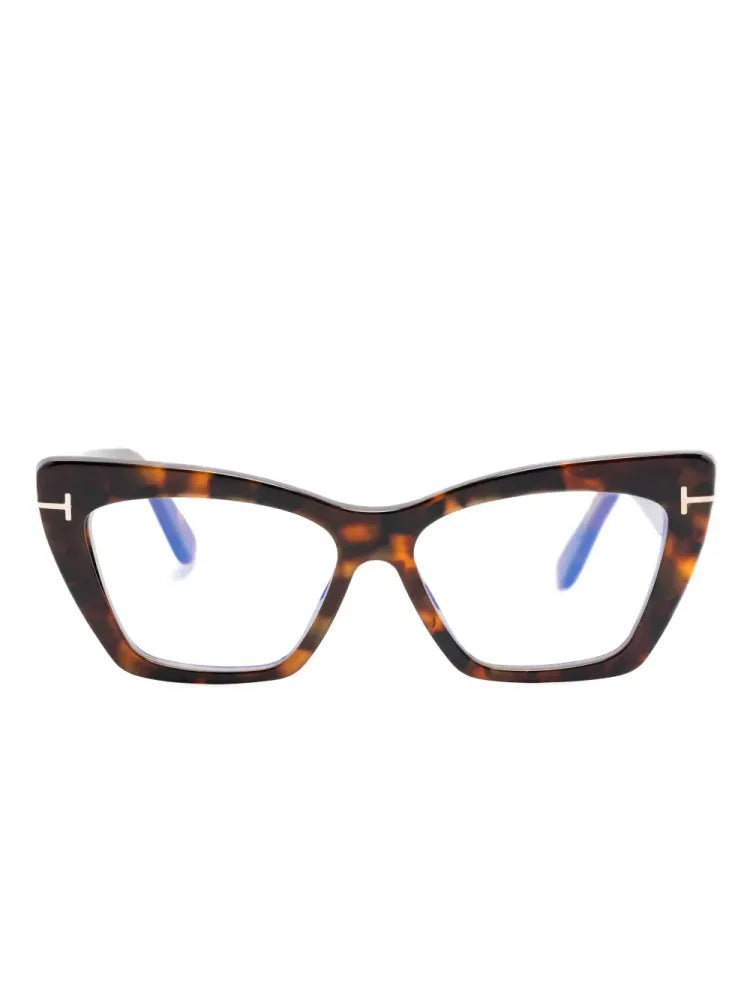 Tom Ford Eyewear FT6026B Tortoiseshell Cat-Eye Eyeglasses — Brown by Tom Ford Eyewear
